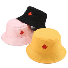 Load image into Gallery viewer, Bucket Hat Women's Summer Leaf Clover Embroidered Fisherman Hat Korean Style Cute Student Sun Hat Couple Hat
