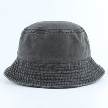 Load image into Gallery viewer, Jean Fisherman Hat Casual Flat Top Washed Distressed Harajuku Pure Color Adult Bucket Hat
