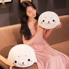Load image into Gallery viewer, Ocean Series Aquarium down Cotton Lying Seal Ball Plush Toy Doll Cross-Border Plush Large Doll
