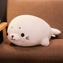 Load image into Gallery viewer, Ocean Series Aquarium down Cotton Lying Seal Ball Plush Toy Doll Cross-Border Plush Large Doll
