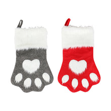 Load image into Gallery viewer, Christmas Socks Christmas Tree Decoration Supplies Christmas Red Gray The Shaggy Dog Claw Socks Christmas Socks Gift Bag
