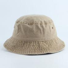 Load image into Gallery viewer, Jean Fisherman Hat Casual Flat Top Washed Distressed Harajuku Pure Color Adult Bucket Hat
