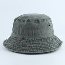 Load image into Gallery viewer, Jean Fisherman Hat Casual Flat Top Washed Distressed Harajuku Pure Color Adult Bucket Hat
