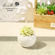 Load image into Gallery viewer, Small round Basin Mini Artificial Succulent Pant Potted Plant (Pot Included) Emulational Flower Decoration

