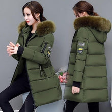 Load image into Gallery viewer, Fashion Women Winter Casual Hooded Down Cotton Cotton-padded Jacket Warm Coats
