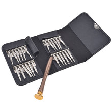 Load image into Gallery viewer, 25-in-1 Key Leather Bag Mobile Phone Disassembly Repair Tool Screwdriver Multi-Function Combination Screwdriver Set
