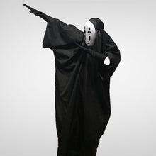 Load image into Gallery viewer, Spirited Away Halloween Clothes No Face Man Cosplay Anime Clothing Mask Gloves Halloween Performance Costume
