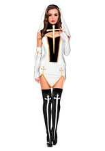 Load image into Gallery viewer, Sexy Lingerie Cosplay Costume Nun's Outfit Game Uniform Halloween Costume
