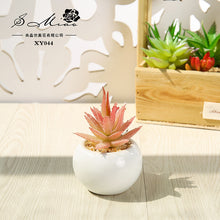 Load image into Gallery viewer, Small round Basin Mini Artificial Succulent Pant Potted Plant (Pot Included) Emulational Flower Decoration
