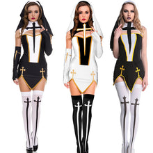 Load image into Gallery viewer, Sexy Lingerie Cosplay Costume Nun's Outfit Game Uniform Halloween Costume
