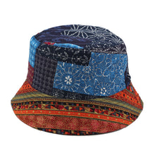 Load image into Gallery viewer, Retro Distressed Print Bucket Hat Men and Women Street Hip Hop Double-Sided Bucket Hat Travel Sun Hat
