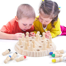 Load image into Gallery viewer, Wooden Memory Matchstick Chess Game，Logic Game and Brainteaser Kid Intelligence IQ Brain Teaser Game Family Party Casual Game
