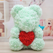 Load image into Gallery viewer, 40cm Preserved Fresh Flower Rose Bear Soap Flower Bear PE Flower Bear Christmas Valentine's Day Gift Rose Bear
