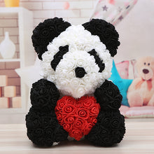 Load image into Gallery viewer, 40cm Preserved Fresh Flower Rose Bear Soap Flower Bear PE Flower Bear Christmas Valentine's Day Gift Rose Bear
