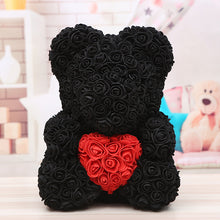 Load image into Gallery viewer, 40cm Preserved Fresh Flower Rose Bear Soap Flower Bear PE Flower Bear Christmas Valentine's Day Gift Rose Bear
