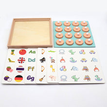 Load image into Gallery viewer, Wooden Memory Matching Game Chess Board for Toddlers, Baby First  Learning Toy Match Games
