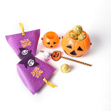 Load image into Gallery viewer, 10PCs Halloween Candy Box Pumpkin Folding DIY Packaging Paper Box Funny Pumpkin Packaging Box
