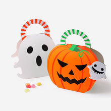 Load image into Gallery viewer, 5PCs Portable Candy Box Christmas Halloween Packing Boxes Ghost Paper Bag Creative Packaging Gift Paper Box
