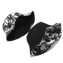 Load image into Gallery viewer, Canvas Bucket Hat Men's and Women's Fashionable Printed Coconut Tree Double-Sided Wear Bucket Hat Outdoor Travel Sun Hat
