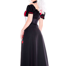 Load image into Gallery viewer, Halloween Cosplay Red Heart Princess Queen Alice in Wonderland Red Peach Queen Dress
