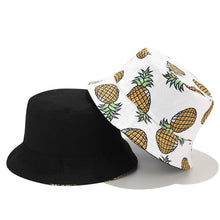 Load image into Gallery viewer, Spring and Summer Fruit Pineapple Hat Reversible Fisherman Hat Bucket Hat Leisure Travel Sun Hat
