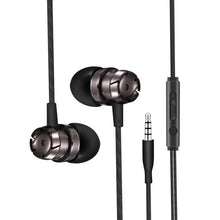 Load image into Gallery viewer, In ear headset turbo metal subwoofer with microphone by wire mobile phone computer MP3 headset
