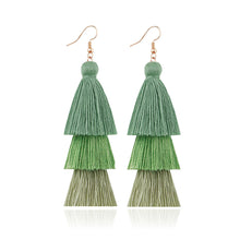Load image into Gallery viewer, Handmade Tassel Earrings for Girls Vintage Ethnic Style Long Earrings Bohemian Personalized Eardrops Ornament Ear Stud

