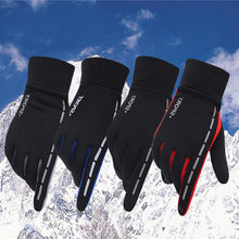 Load image into Gallery viewer, Men's Korean-Style Touch Screen Warm Waterproof Non-Slip Custom Logo Wholesale Outdoor Sports Riding Gloves
