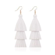 Load image into Gallery viewer, Handmade Tassel Earrings for Girls Vintage Ethnic Style Long Earrings Bohemian Personalized Eardrops Ornament Ear Stud
