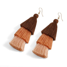 Load image into Gallery viewer, Handmade Tassel Earrings for Girls Vintage Ethnic Style Long Earrings Bohemian Personalized Eardrops Ornament Ear Stud
