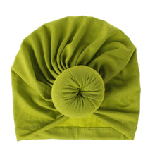 Load image into Gallery viewer, 18-Color Knitted Rayon Donut Babies' Cloth Cap Children's Hat Baby
