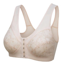 Load image into Gallery viewer, Women's Solid Color Front Hook Brassiere Ladies Printed Soft Full Cup Bra Underwear
