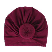 Load image into Gallery viewer, 18-Color Knitted Rayon Donut Babies' Cloth Cap Children's Hat Baby

