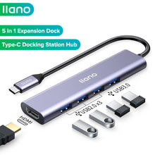 Load image into Gallery viewer, Extension Hub Type-C to HDMI USB C Docking Station Hub Splitter Charger Adapter Data Hub For Laptop Computer Game Switch
