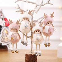 Load image into Gallery viewer, 2pcs Christmas Plush Angel Pendant Children Cute Doll Girl Gift Christmas Tree Pendant
