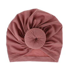 Load image into Gallery viewer, 18-Color Knitted Rayon Donut Babies' Cloth Cap Children's Hat Baby
