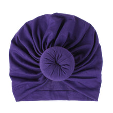Load image into Gallery viewer, 18-Color Knitted Rayon Donut Babies' Cloth Cap Children's Hat Baby
