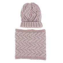 Load image into Gallery viewer, Women's Knitted Hat Hat Scarf Two-Piece Set Autumn and Winter New Fashion Woolen Hat
