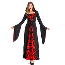 Load image into Gallery viewer, Costumes Cospaly Halloween Witch Costume Female Adult Ghost Vampire Vampire Black and Red Devil Dress Death
