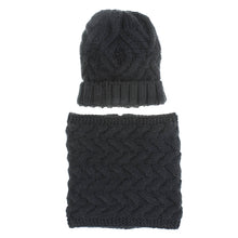 Load image into Gallery viewer, Women's Knitted Hat Hat Scarf Two-Piece Set Autumn and Winter New Fashion Woolen Hat
