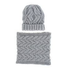 Load image into Gallery viewer, Women's Knitted Hat Hat Scarf Two-Piece Set Autumn and Winter New Fashion Woolen Hat

