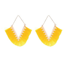 Load image into Gallery viewer, Ethnic Style Creative Triangle Earrings Exaggerated Geometry Tassel Earrings Fashion Autumn and Winter Jewelry
