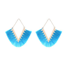 Load image into Gallery viewer, Ethnic Style Creative Triangle Earrings Exaggerated Geometry Tassel Earrings Fashion Autumn and Winter Jewelry
