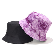 Load image into Gallery viewer, Ink Painting Pattern Summer Fisherman Hat Men and Women Street Trendy Tie-Dye Double-Sided Wear Bucket Hat Sun Hat

