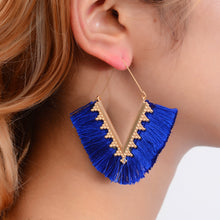 Load image into Gallery viewer, Ethnic Style Creative Triangle Earrings Exaggerated Geometry Tassel Earrings Fashion Autumn and Winter Jewelry
