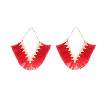 Load image into Gallery viewer, Ethnic Style Creative Triangle Earrings Exaggerated Geometry Tassel Earrings Fashion Autumn and Winter Jewelry
