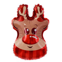 Load image into Gallery viewer, Mini Christmas Tree Christmas Snowman Balloon Christmas Party Arrangement Balloon Mini Christmas Aluminum Film Balloon
