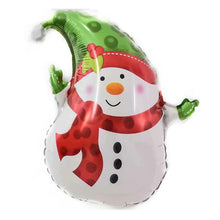 Load image into Gallery viewer, Mini Christmas Tree Christmas Snowman Balloon Christmas Party Arrangement Balloon Mini Christmas Aluminum Film Balloon
