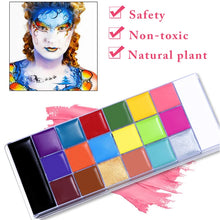 Load image into Gallery viewer, 12/20 Colors Flash Tattoo Face Body Painting Oil Painting Art To Use In Fancy Dress Ball Dress Professional Halloween Makeup
