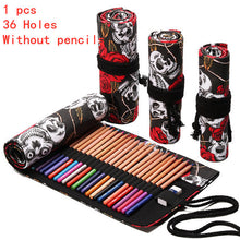 Load image into Gallery viewer, Pencil Case Colorful Cloth Pencil Case Stationery Cosmetic Pencil Storage Bag
